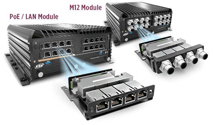 PC modulaires PoE M12